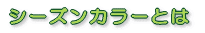 シーズンカラーとは